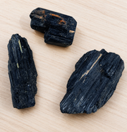 Black tourmaline raw piece