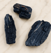 Black tourmaline raw piece